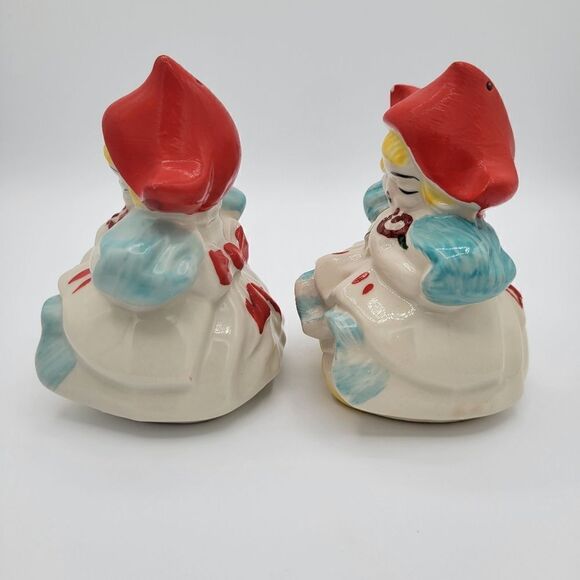 Very Rare Regal China Dutch Girl Salt & Pepper Shakers Set - Picture 4 of 11